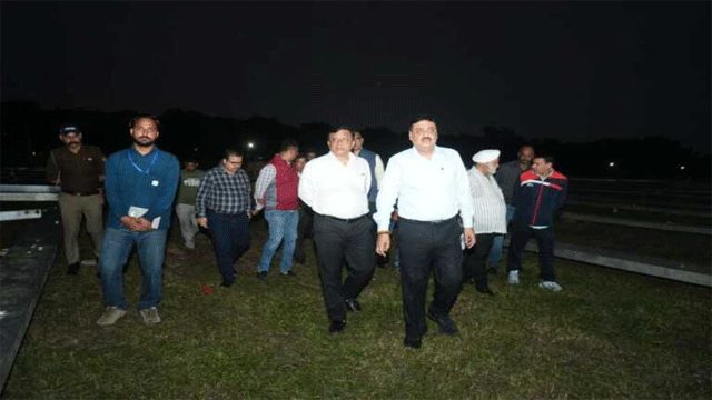 PIC41 Garhwal Commissioner reviews preparations for PM Modi's visit