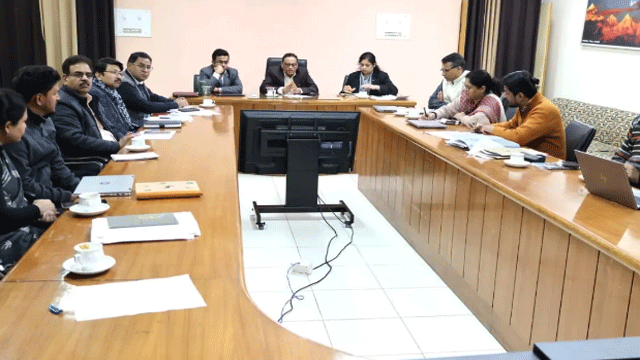 सचिव जलागम प्रबंधन विभाग द्वारा जलगाम विभाग की समीक्षा बैठक की गई